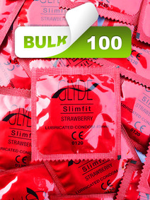 Glyde Slim Fit Strawberry Condoms - Buy Condoms Online