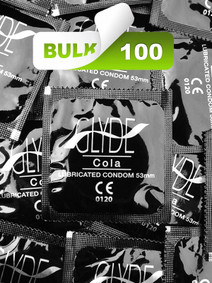 Glyde Black/Cola Condoms (100 Bulk) - Buy Bulk Condoms Online