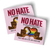 No Hate In WA State (4" x 3.5" Vinyl Sticker -- Pack of Two!)