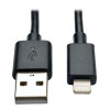 10" Lightning USB Cable Blk