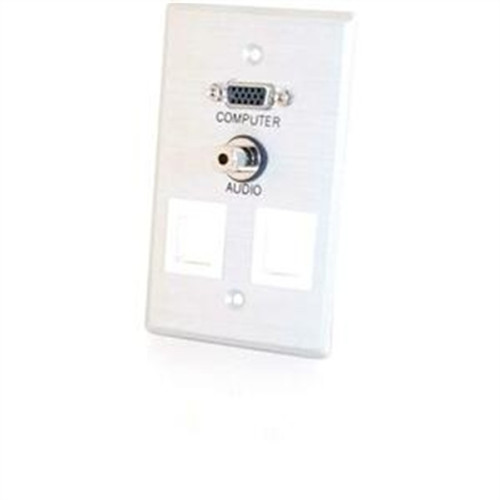 SnglGng HD15 3.55mm Wall Plate