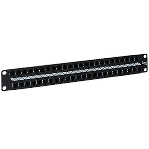 Patch Panel- Cat5e- Feedthru- 48-p- 1rms