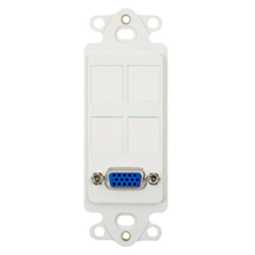 Insert- Decorex- 4 Port- Rgb/vga- White