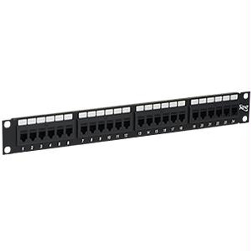 Patch Panel-cat 6- Feed-thru 24-p-1rms