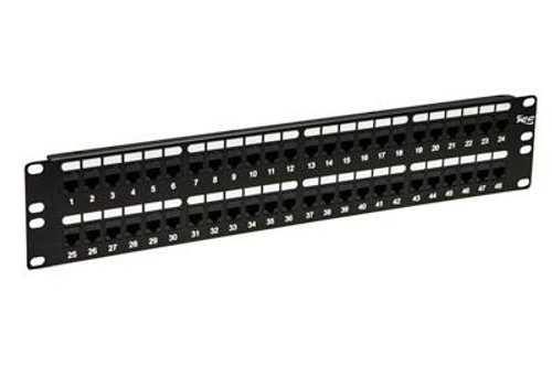 Patch Panel-cat 6- Feed-thru 48-p-2rms