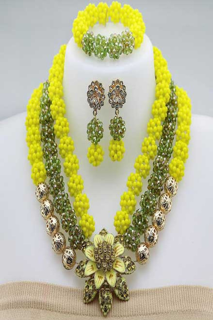 African Jewelry 12 Yellow/green