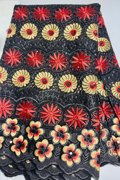 Cord Lace #17 (black/red/gold)