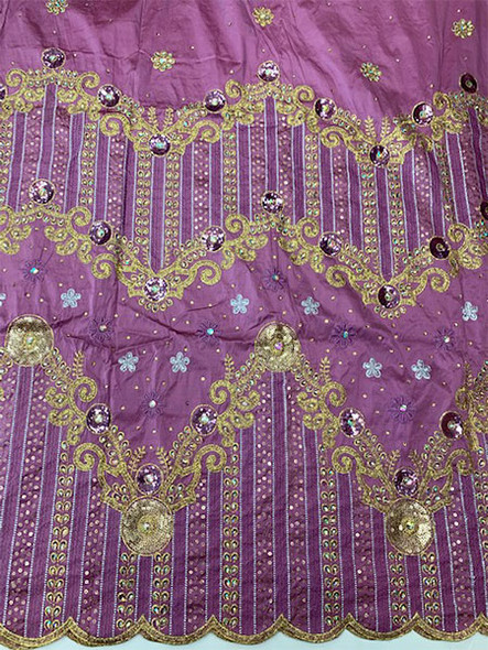 2pc Wrapper # 18 (Lilac) with  Blouse Piece 