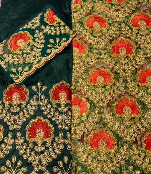 Net + Silk Wrapper 222 Green 