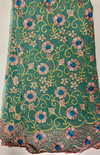 Voile Lace 88 (Green/Copper)