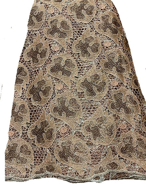 New Cord Lace # 13 (Gold/Brown)