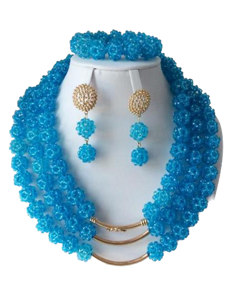   African Jewelry # 36 TQ BLUE