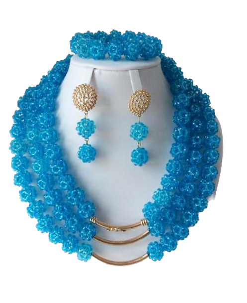   African Jewelry # 36 TQ BLUE