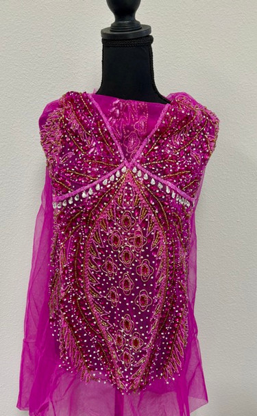 Heavy beaded blouse fabric #4