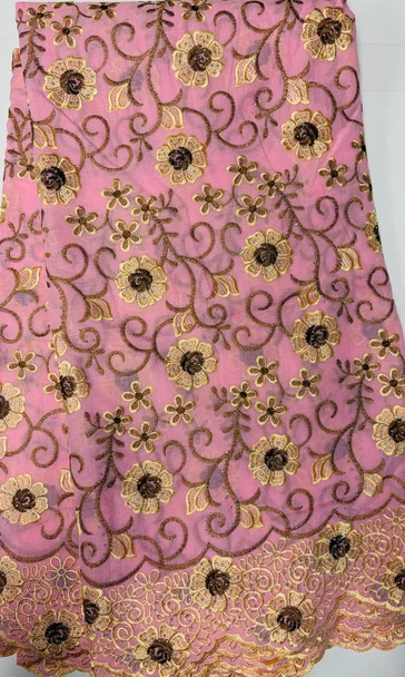 Voile Lace 84 (Pink/beige)