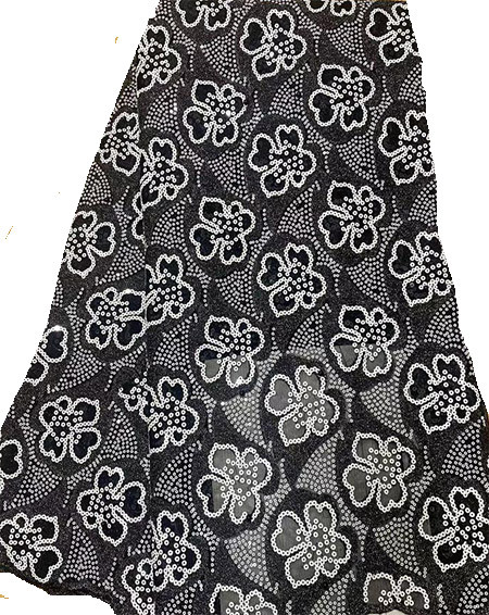 French Lace # 17 (Black/White) - Aaron International