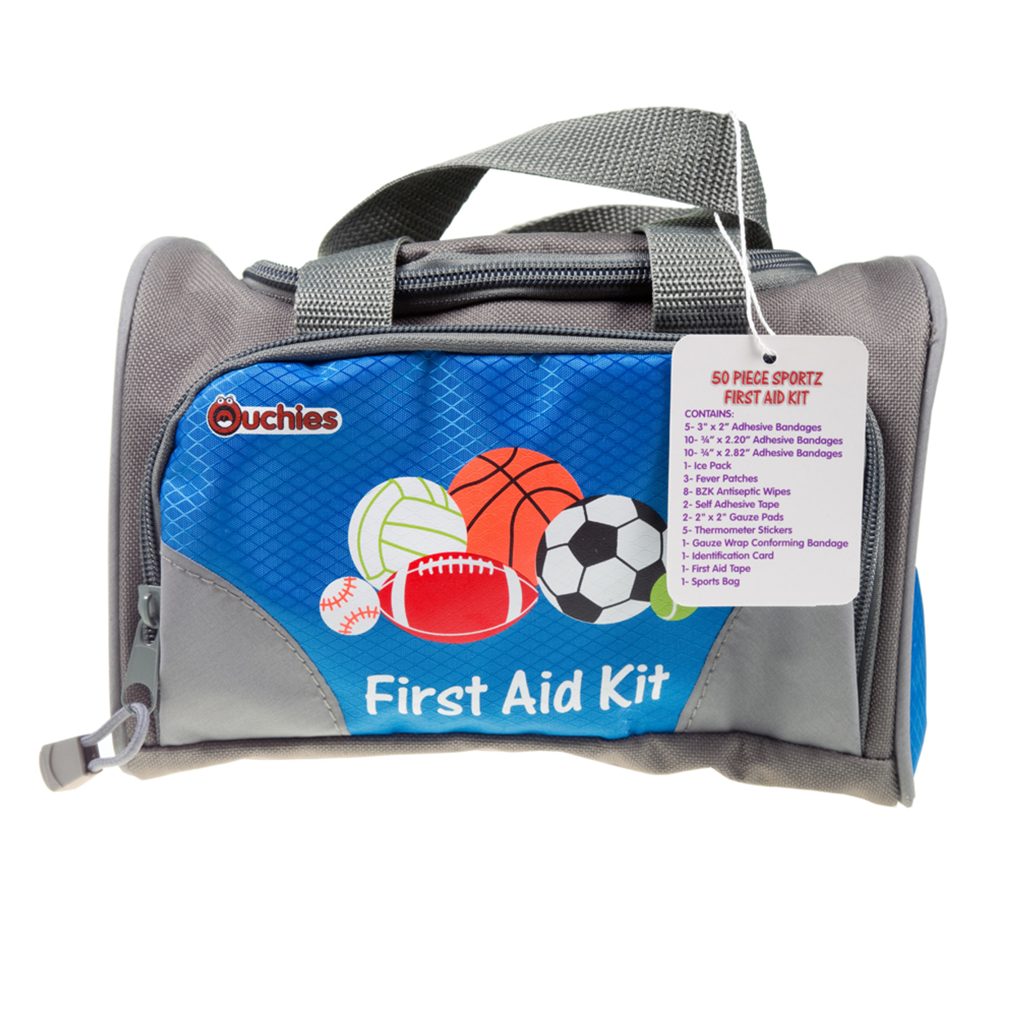 Ouchies Sportz Kids 50 pc First aid kit - Ouchies Online