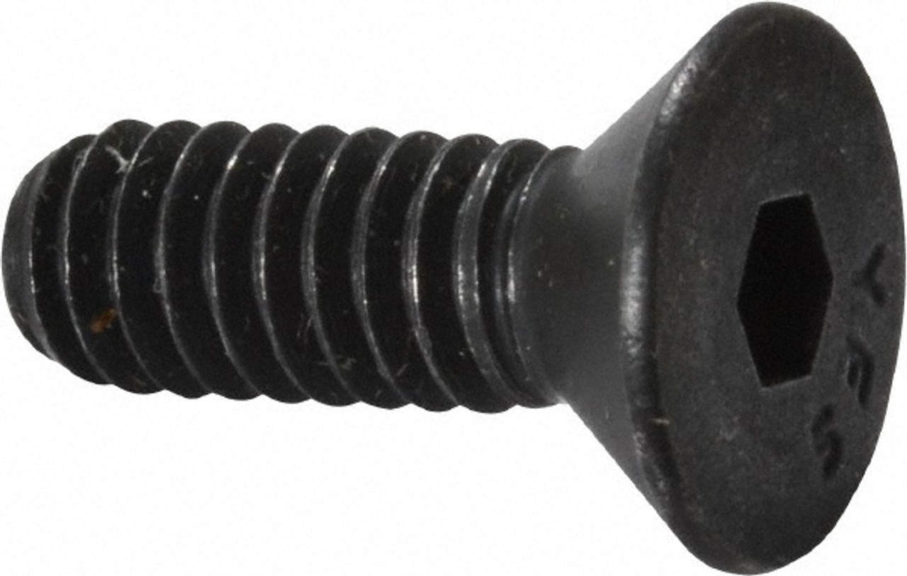 1/4-20X1/4 Flat Socket Cap Screw Hex Drive Black Oxide Finish Alloy Steel  ASTM F835 (100pc/Box)