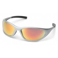 Pyramex SS3345E Ice Orange Mirror Lens with Silver Frame Safety Glasses