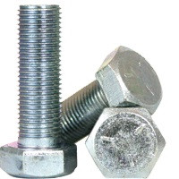 Tub of 100 Cully 55417J 3/8-16 X 1 Tap Bolts Hex Head Grade 5 Zinc