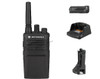 Motorola RMU2080 UHF Two Way Radio, Charger, Belt Clip, and Battery