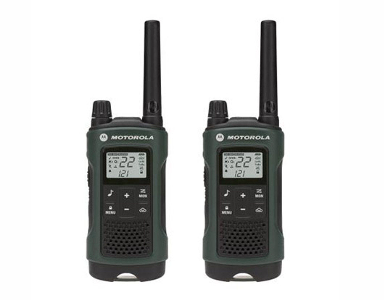 Motorola T600 6-Pack Two-Way Radios with Curl PTT Earpieces - 3