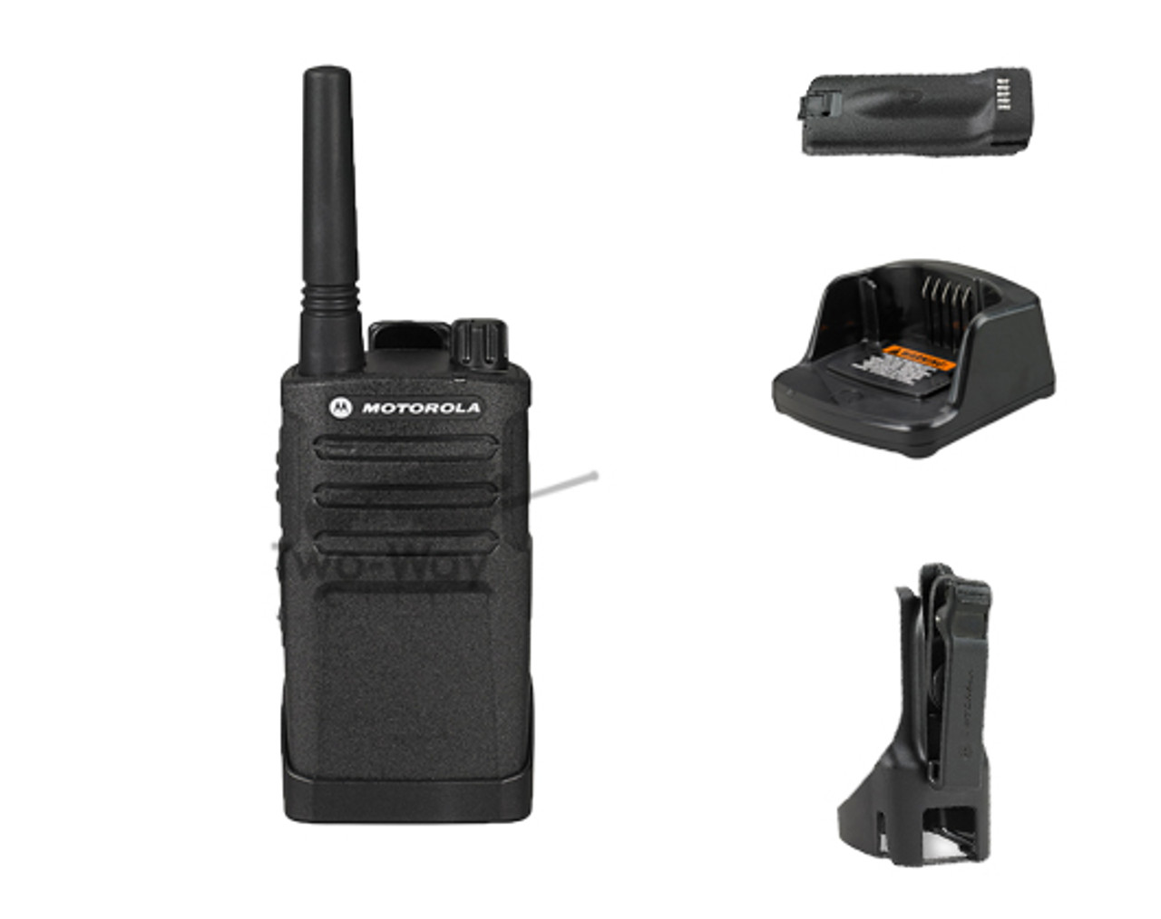 Pack of Motorola RMU2040 Business Two-Way Radio Watts Channels Military Spec 20 Floor Range - 2