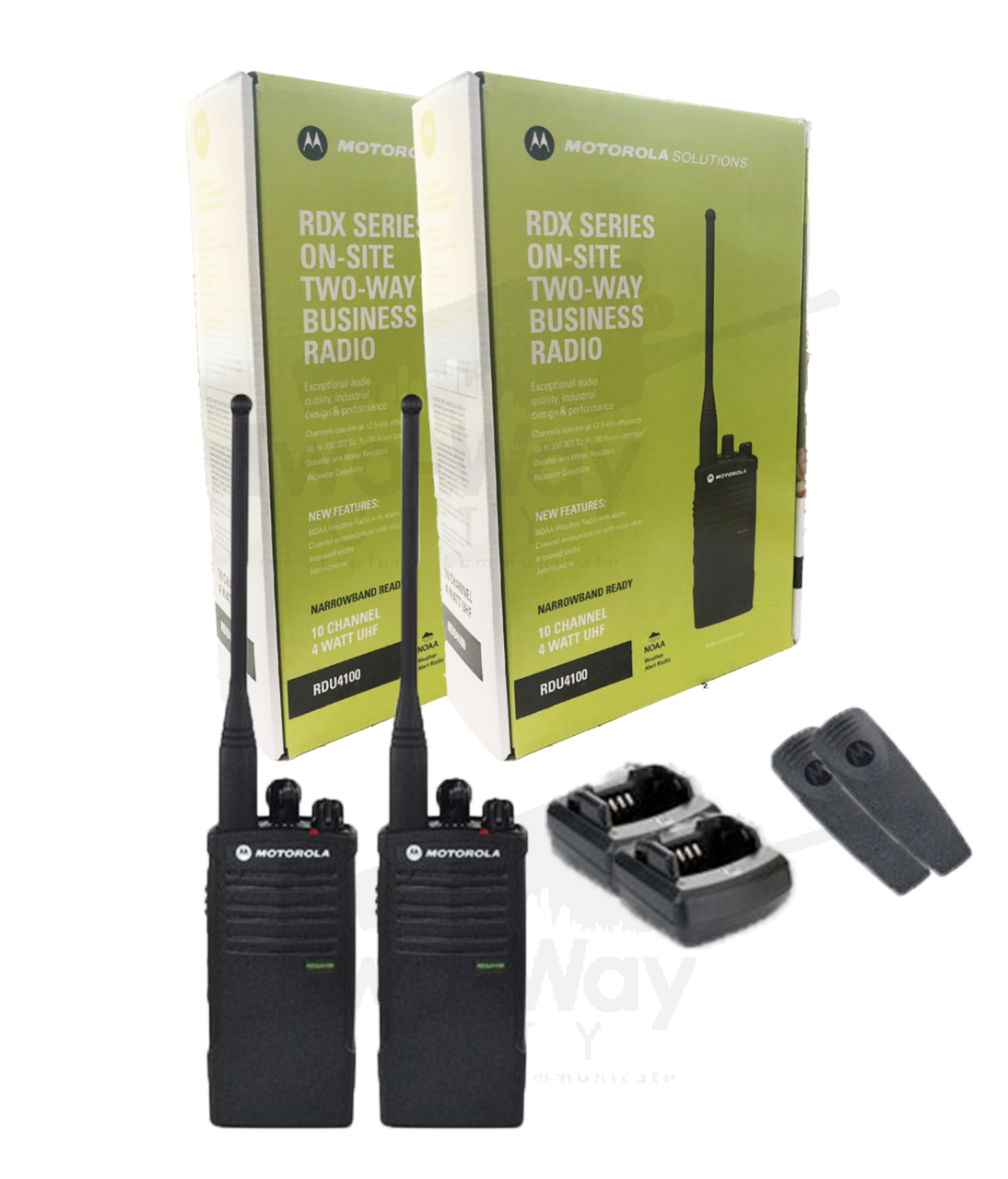 Motorola Six Pack of CLS1110 UHF Two Way Radios for your business is a  great buy on these 4.5 ounce walkie talkie that include holsters,  batteries, chargers and more.