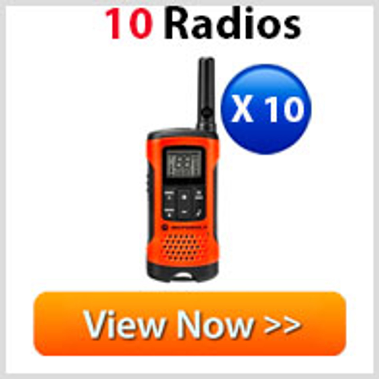 Motorola Talkabout T265 Two Way Radio 10-Pack Two-Way City