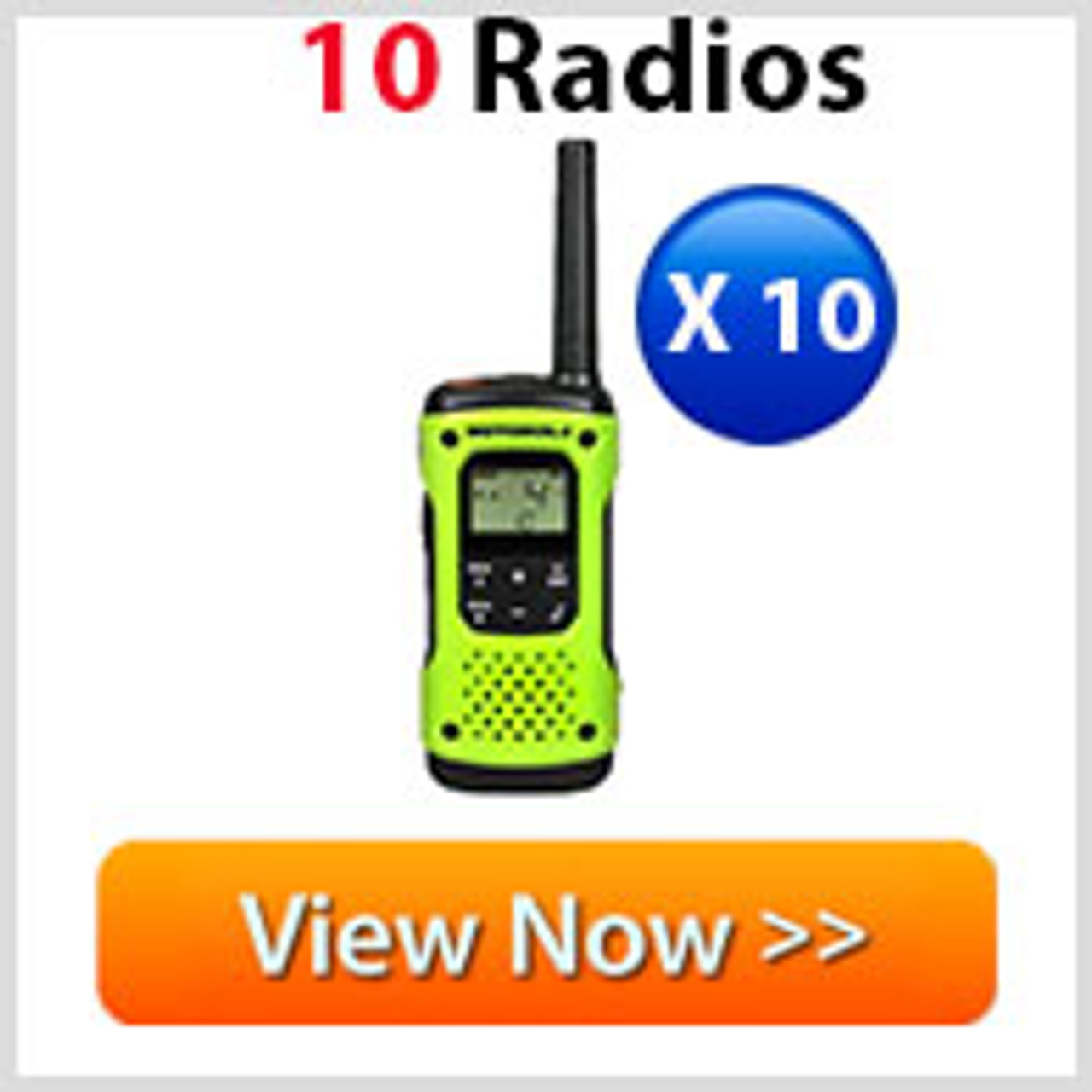 Motorola T605 Two-Way Radio 10-Pack
