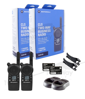 Motorola CLS1110 UHF Two Way Radio (2-Pack)