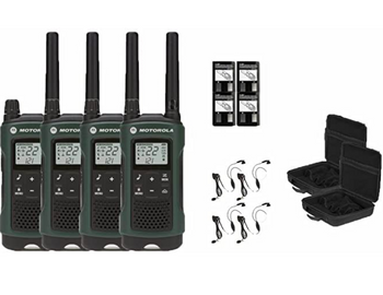 Motorola Talkabout T465 Two-Way Radios 4-Pack
