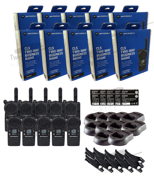 Motorola CLS1410 UHF Two Way Radio 10-Pack