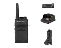 Motorola RMU2040 UHF Two Way Radio, Charger, Belt Clip, and Battery