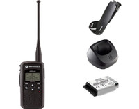 Motorola DTR550 Digital Two Way Radio, Belt Clip, Charger, and Battery