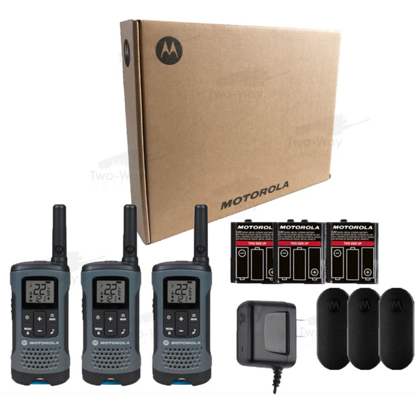 Motorola Talkabout T200TP Two Way Radio Rechargeable 3-Pack