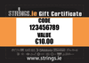 Strings.ie Gift Card Ireland