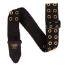Ernie Ball Hole Lotta Metal, Gold Button Guitar Strap Ireland