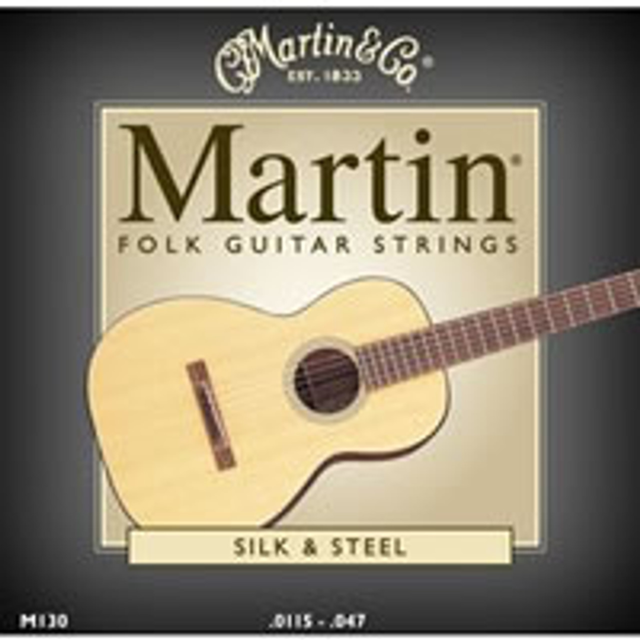 Martin Silk and Steel Strings M130 Silk & Steel Folk Guitar Strings