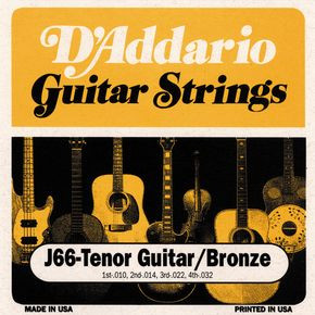 D'addario EJ66 Tenor Guitar Strings 10-32