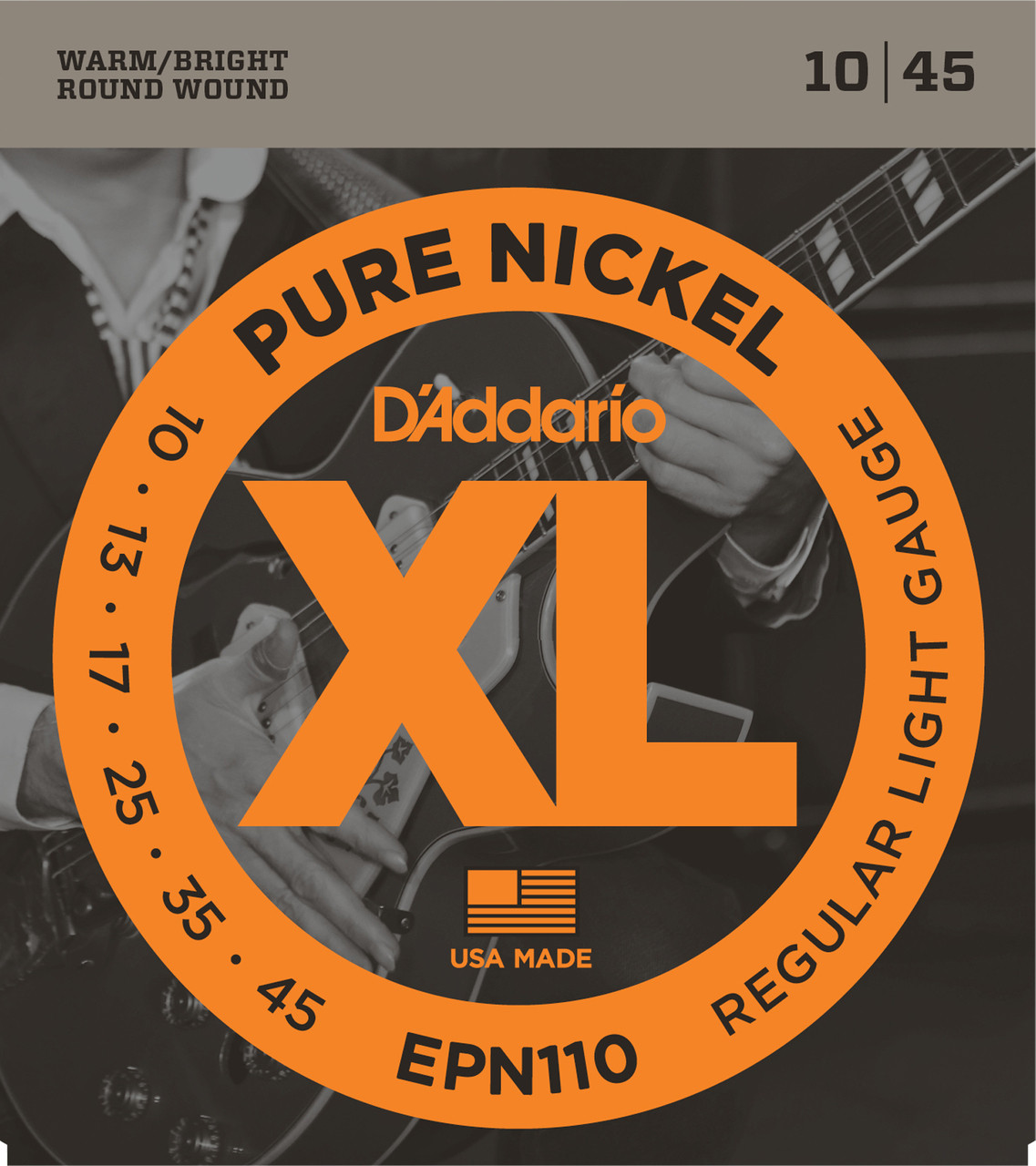 Daddario EPN110 Pure Nickel Electric Guitar Strings