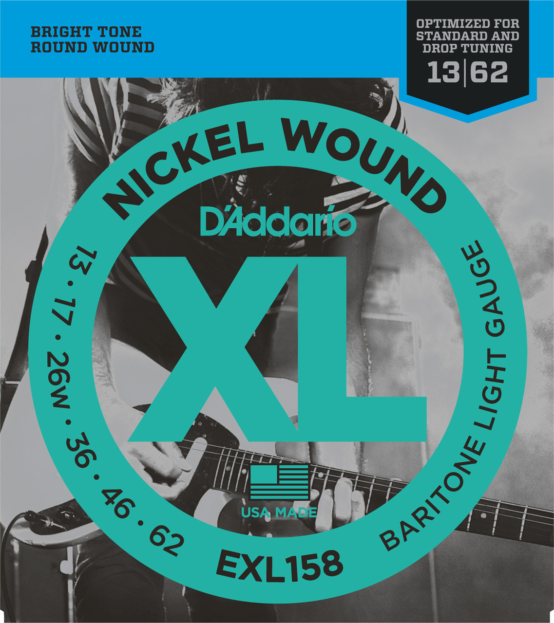D'addario XL158 Baritone Electric Guitar Strings