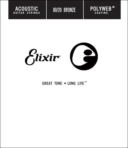 Elixir Polyweb Bronze Wound Single Strings