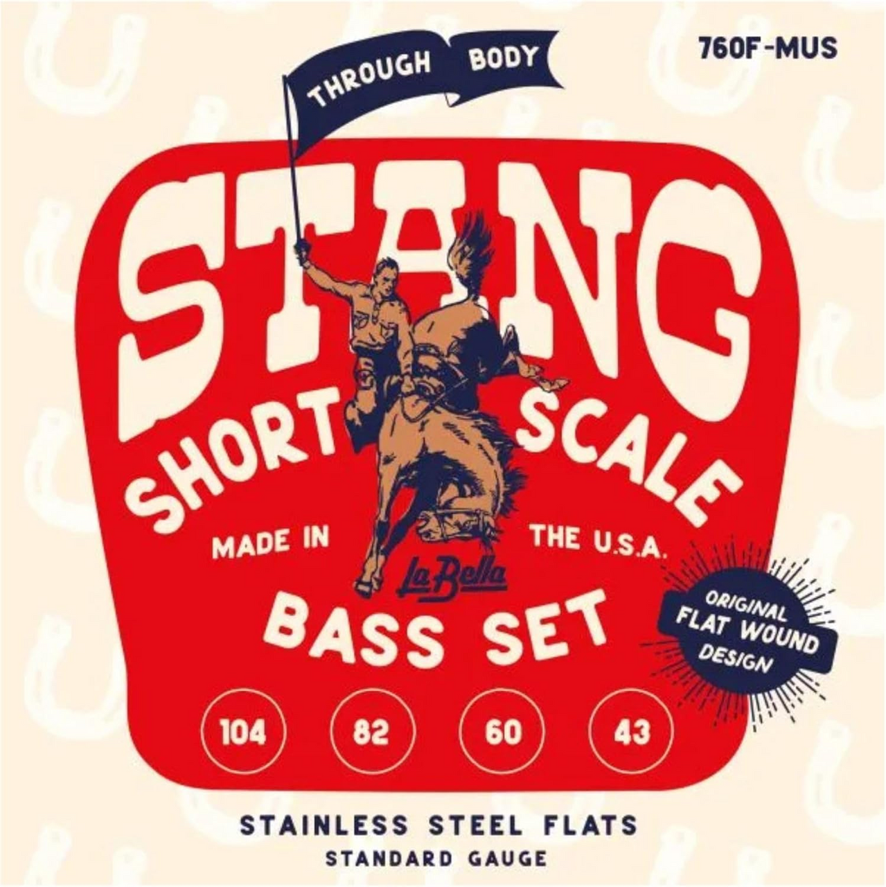 La Bella 760F-MUS Short Scale Bass Guitar Strings Ireland