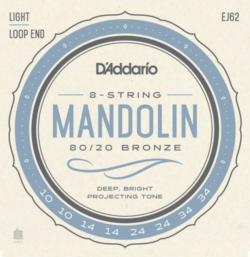 D'addario EJ62 Light Bronze Mandolin Strings Ireland