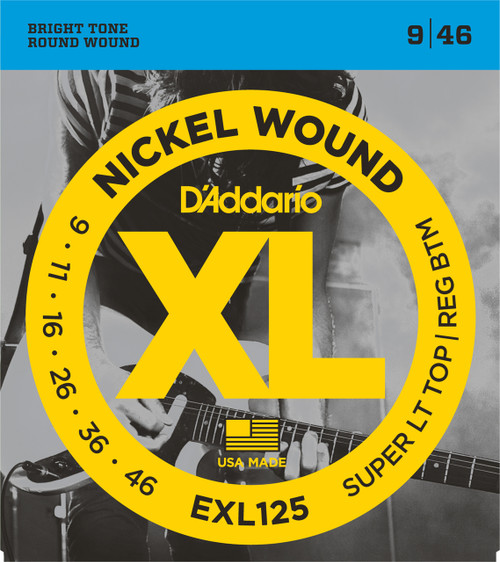 D'addario EXL125 Electric Guitar Strings (9-46)
