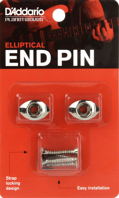 Planet Waves Chrome Elliptical End Pins