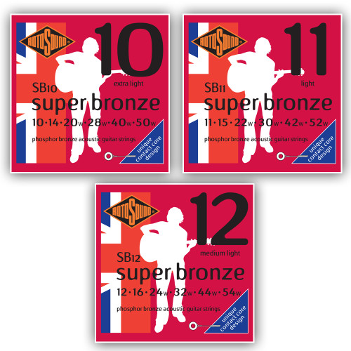 Rotosound Super Bronze Acoustic Guitar Strings