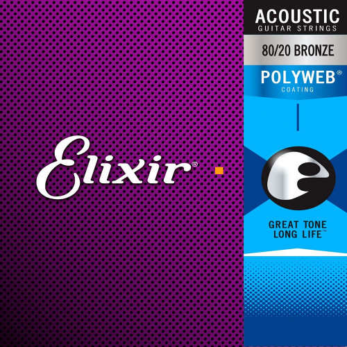Elixir Polyweb Bronze Acoustic Guitar Strings Ireland