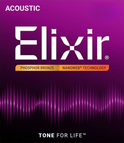 Elixir Nanoweb Phosphor Bronze Acoustic Guitar Strings Ireland